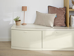 Musterring Heimtextilien Kissen Match und Kissen Corner in Fb. Rosa und Beige von Musterring