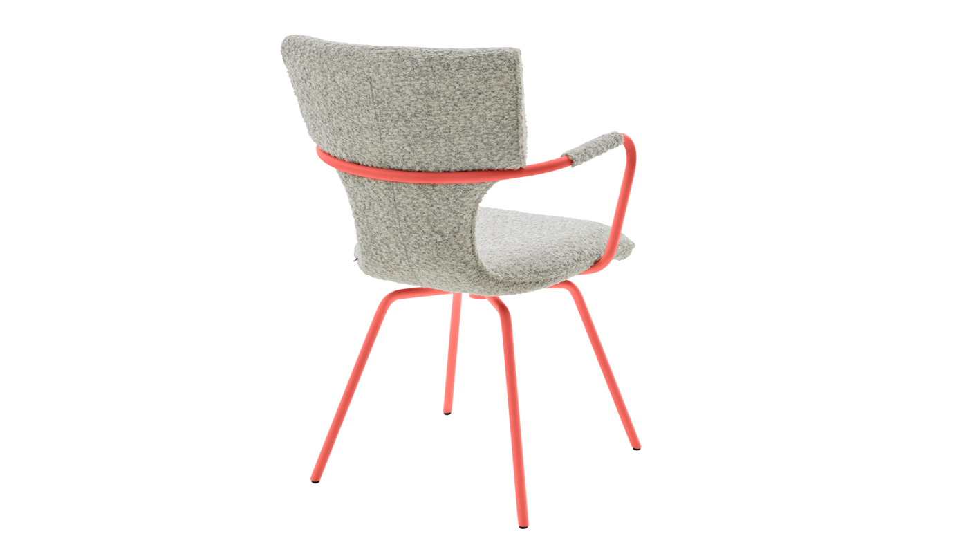 Esszimmer Hannis Stuhl in Fb. Beige und Gestell Orange von Musterring Esszimmer Hannis Stuhl in Fb. Beige und Gestell Orange von Musterring