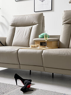 Detailbild vom Sofa MR 300 mit integriertem Tisch von Musterring