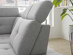 Sofa MR 4615 in Stoff hellgrau von Musterring