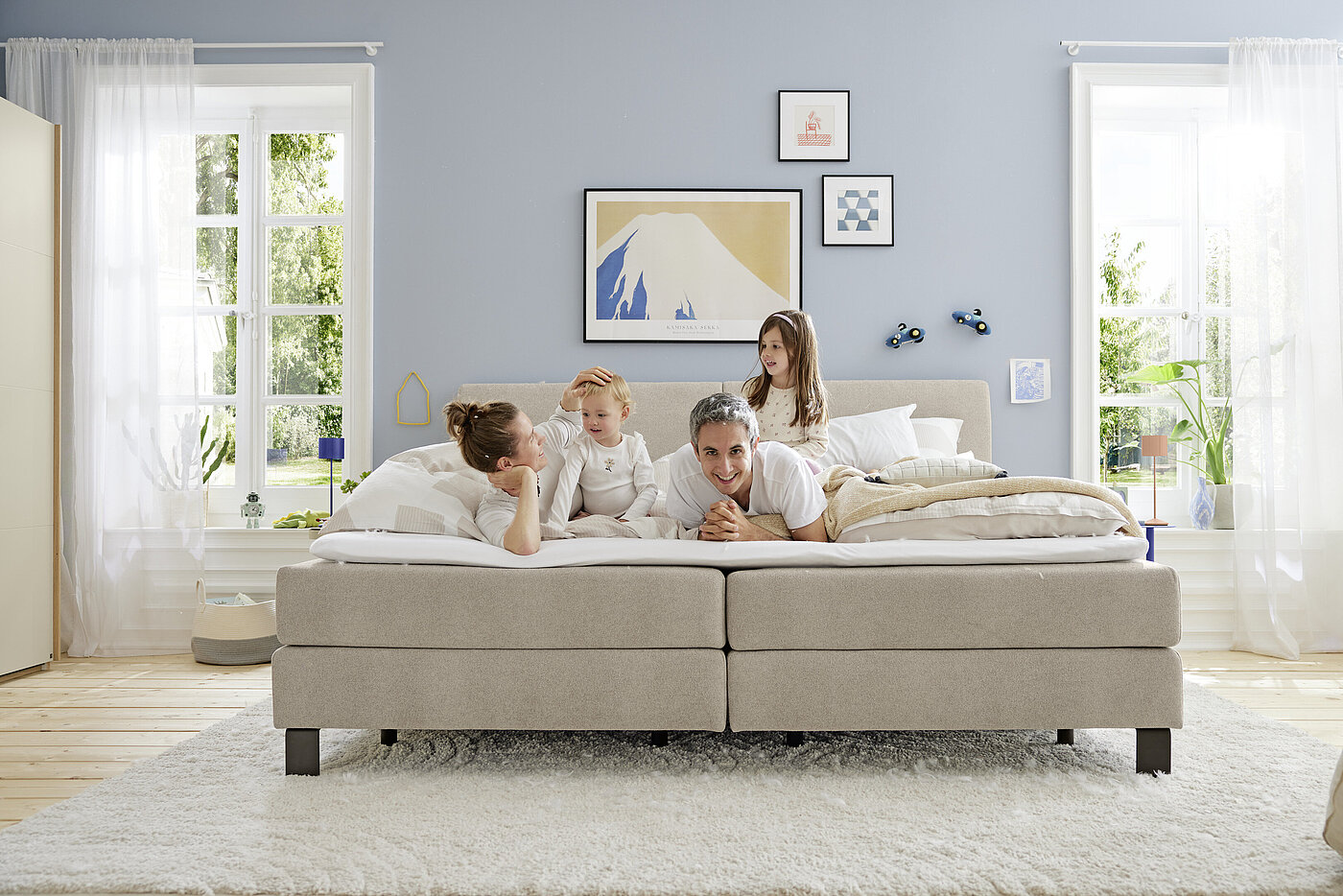 Familienbett / Boxspringbett Elias in Fb. Beige von Musterring Familienbett / Boxspringbett Elias in Fb. Beige von Musterring