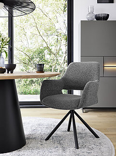 Esszimmer Tario Schalenstuhl in Fb. Grau von Musterring