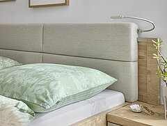 Detailbild Polsterkopfteil vom Bett Minto 2.0 von Musterring