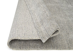 Teppich JustB!TE300, Fb. 640 grau, 70 % Schurwolle, 30 % Viskose, handgewebt von Musterring
