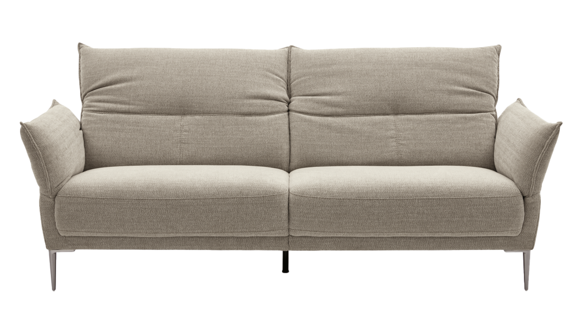 Sofa MR 276 | Musterring Sofa BB240 ca. B 240, H 78/93, T 103 cm Stoff Rivoli Angora (PG 2), 100 % Polyester, Fuß P698 brushed, Sitzschaum Bultex