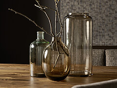 MR 2050 T 2050 Esstisch 7883-83-080, ca. 200 x 100, H 75 cm, Metallbügel pulverbeschichtet bronze, Wildnussbaum geölt