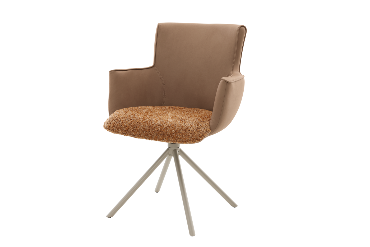 Esszimmer Hannis Stuhl in Fb. Braun/Orange von Musterring