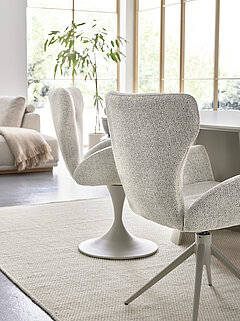 JustB! SP150 Schalenstuhl in Bouclé "elegant wish", Fb. champagne von Musterring