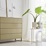 Sideboard 73940, Lack macchiata - Deepline (PG 2), Kufe schwarz matt, ca. B 212, H 85, T 40 cm. Zubehör: Deepline (94508)
