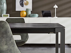 Esszimmer Navarra Esstisch Schwarz Detail von Musterring