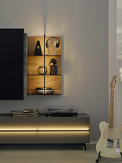 Wohnmoebel Maestra Wohnwand in Fb. Grau von Musterring