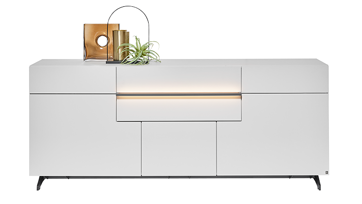 Wohnmöbel Maestra Sideboard in Fb. Lichtgrau von Musterring Wohnmöbel Maestra Sideboard in Fb. Lichtgrau von Musterring