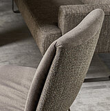 MR 2050 T 2050 Stuhl MX, ca. B 47, H 88, SH 51, T 62, ST 43 cm, Gestell: M56 bronze, Stoff Stoff 25021 (JAB 2), 55% Modacryl 26% Polyester 10% Polyamid 9% Baumwolle /Stoff 24021 (JAB 2), 100% Polyester