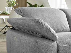 MR 370: Detail Zubehör: Armlehne B, klappbar, Stoff Melrose platin (PG 2, 100 % Polyester)