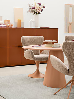 Schalenstühle und Esstisch JustB! SP150 in blush von Musterring