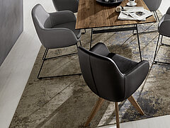 Esstisch Tavia: 4883-83-080ca. 200 x 100, H 77 cmWildnussbaum massiv, geölt