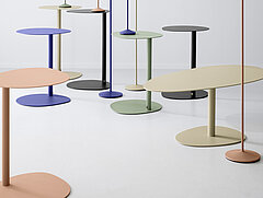 Beistell- und Couchtische JustB! KM100 in Fb. Blau, Grün, Creme, Schwarz und Orange-Rosa von Musterring