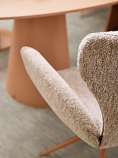 Schalenstuhl JustB! SP150 in Jaquard Lodge blush von Musterring