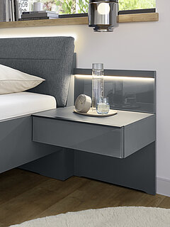 Schlafzimmer San Antonio Nachtkonsole in Fb. Grau von Musterring