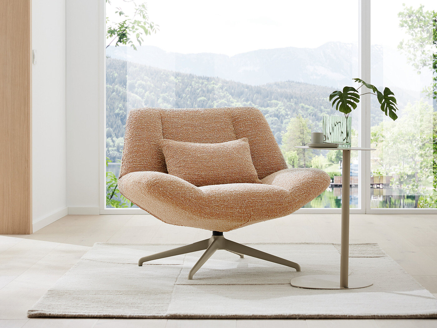 Sessel des Modells MR 5111 in Farbe Beige der Marke Musterring
Sessel
Stoff Discovery cognac, Metallfuß RAL 1019 grey beige