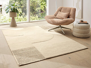 Teppiche des Modells MR Bergen in Farbe Beige