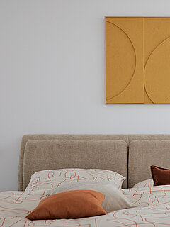 Polsterbett des Modells Bari Polsterbett in Farbe Beige der Marke Musterring
Polsterbett